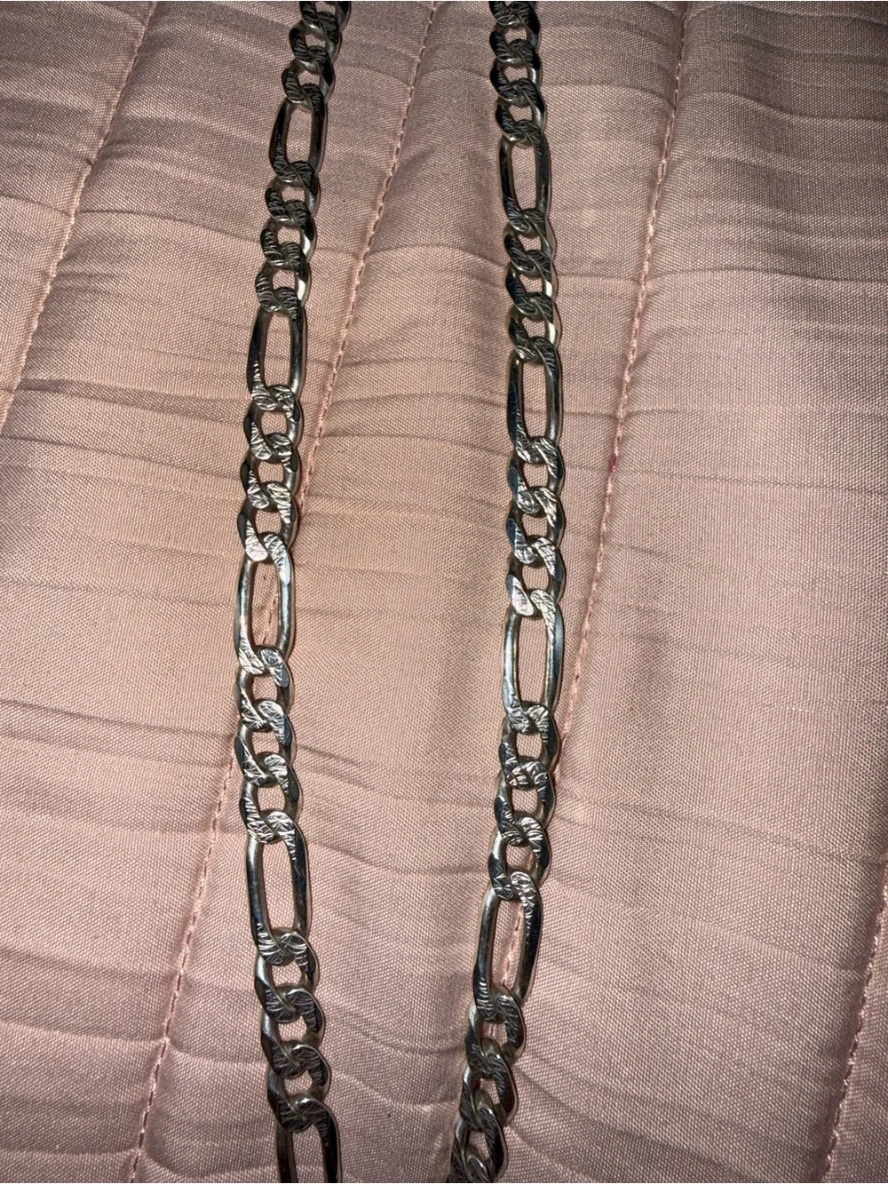 Men's Silver Italy Siover Chain Necklace 12”- Classic Linked Design
